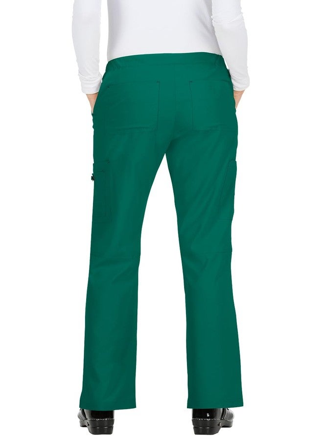 KOI Basics Holly Women's 8-Pocket Stretch Cargo Scrub Pants Hunter Small - Image 2